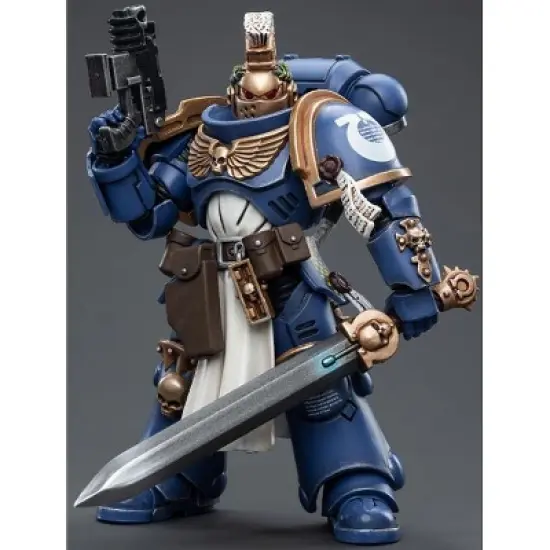 Ultramarines Primaris Company Champion Brother Parnaeus 1/18 Scale | Warhammer 40K | Joy Toy Action figures image {2}