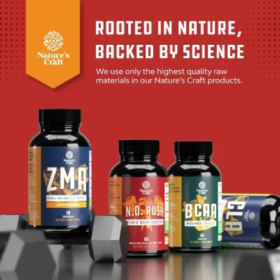 Garcinia Cambogia 95% HCA Capsules, Weight Loss Supplement with Hydroxycitric Acid & Chromium for Balance, Energy & Metabolism, Nature's Craft, 60ct image {8}