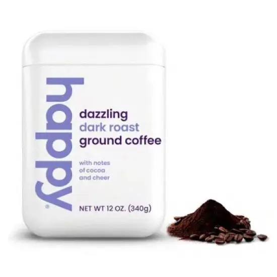 Happy Dark Roast Ground Coffee - 12oz image {7}