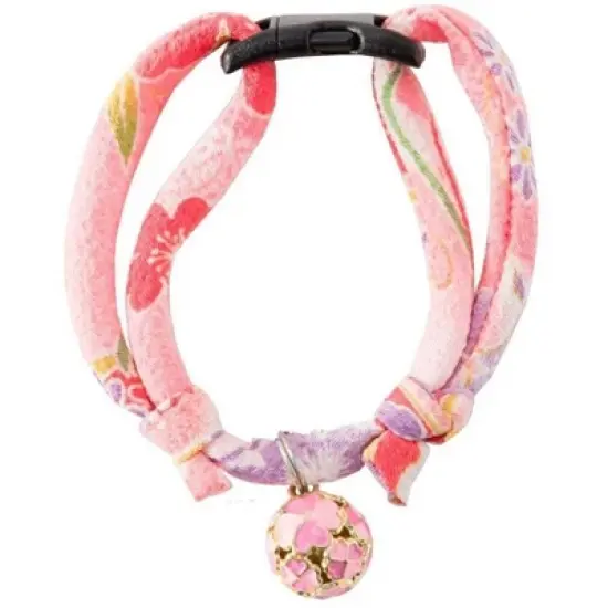 Necoichi Cherimen Cat Collar with Clover Bell image {8}