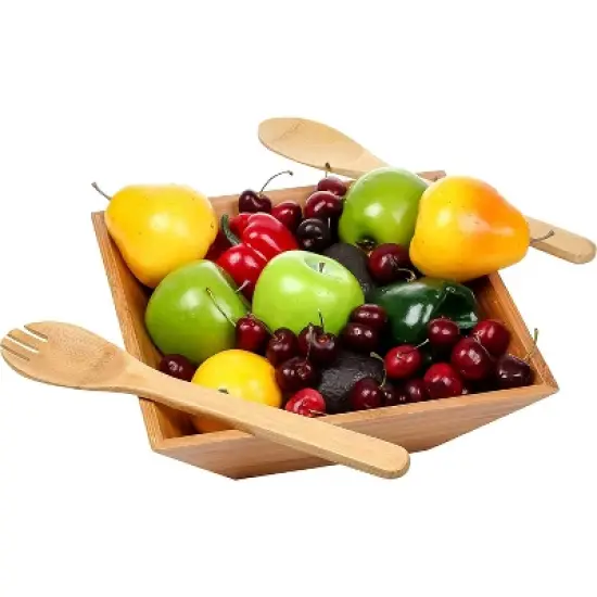 Heim Concept Bamboo Salad Bowl Set 24 fl oz image {3}