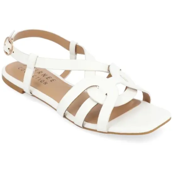 Journee Collection Womens Alorra Tru Comfort Foam Buckle Flat Sandals image {13}