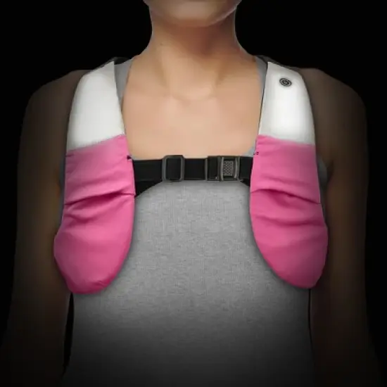 GreatShield GLO Waterproof LED Sport Vest with 2 Front Pockets (Standard Version) - Pink (L - Fits Shoulder Width > 17in) image {1}