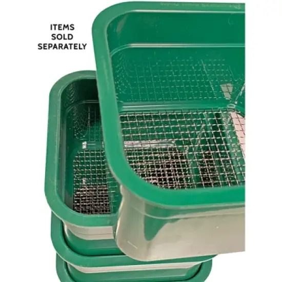 Sluice Fox Sluice Fox 6 inch gold classifiers; set of four stacking sifting pans with stainless steel mesh strainers for gold panning; sharktootth and image {3}