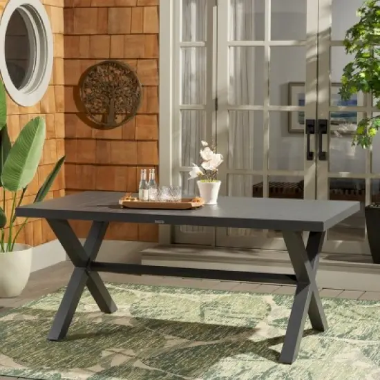 Core Dining Table - Indoor/Outdoor - PAT4053 - Grey - Safavieh image {2}