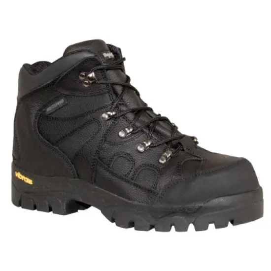 RefrigiWear Men's EnduraMax Warm Insulated Waterproof Black Leather Work Boots image {3}