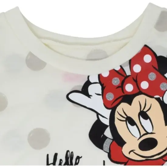 Mickey Mouse & Friends Minnie Mouse Baby Girls T-Shirt and Leggings Outfit Set Infant image {4}