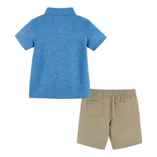 Andy & Evan  Toddler Boys Heathered Polo Set image {1}
