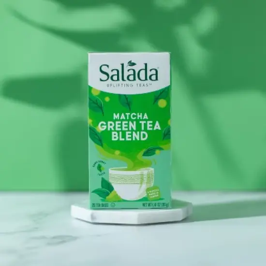 Salada Matcha Green Tea Blend with 20 Individually Wrapped Tea Bags Per Box (Pack of 6) image {3}