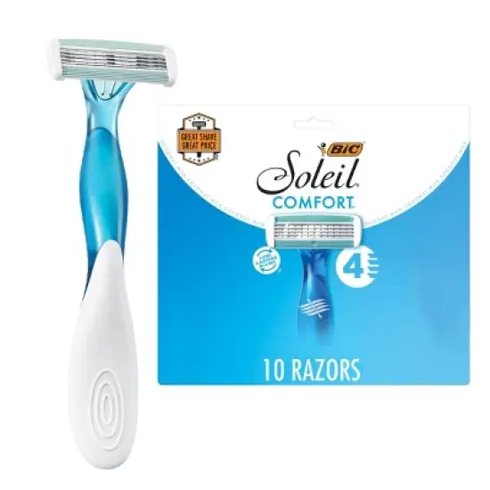BiC Soleil Comfort Women's 4-Blade Disposable Razor - 10ct image {7}