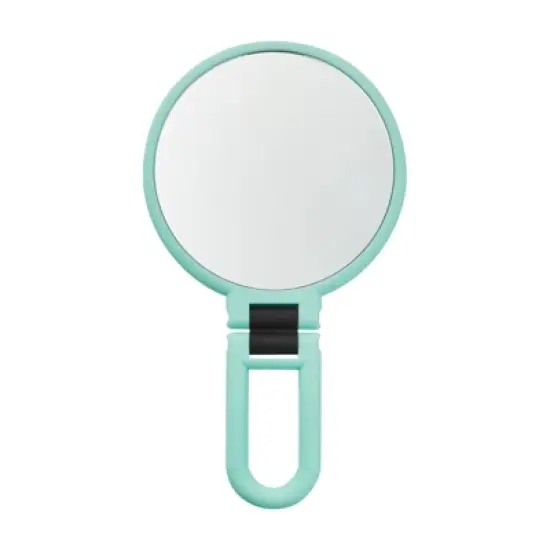 Glamlily Handheld Magnifying Mirror for Makeup, 1/10x Magnification (5.35 in, Green) image {4}