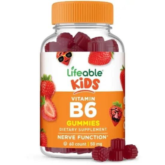 Lifeable - Vitamin B6 - Kids - 60 Gummies image {8}