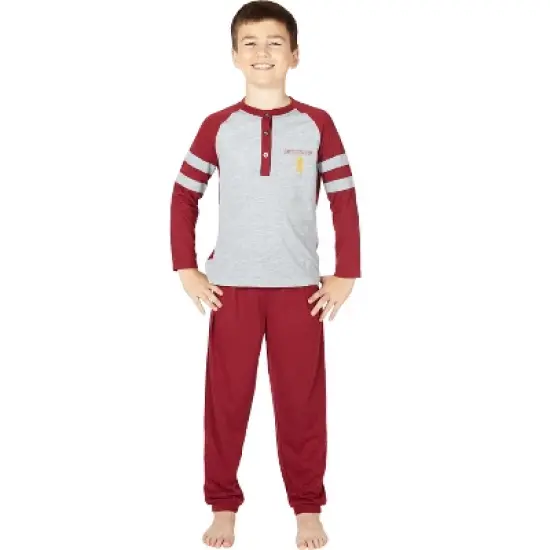 Harry Potter Boys Gryffindor House Athletic Varsity Jogger Pajama Set image {3}