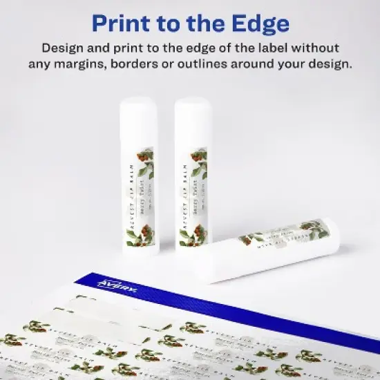 Avery Glossy White Rectangle Labels with Sure Feed, 1" x 1.5" image {2}