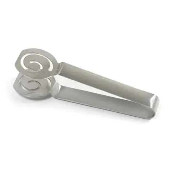 Norpro Decorative Swirl Stainless Steel Tea Bag Squeezer Tongs image {3}