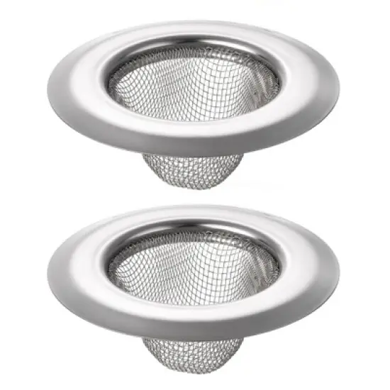 Unique Bargains Stainless Steel Mesh Durable Rust-Proof Kitchen Sink Strainer 2 Pcs image {5}