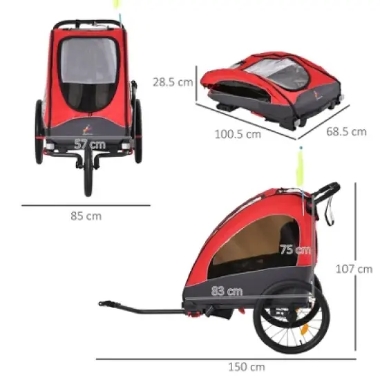 Dexmalle Bike Trailer for Kids image {10}