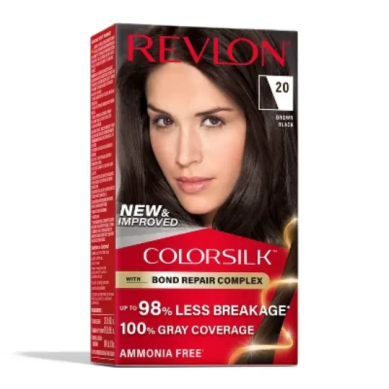 Revlon ColorSilk Permanent Hair Color with Bond Repair Complex - Black image {15}