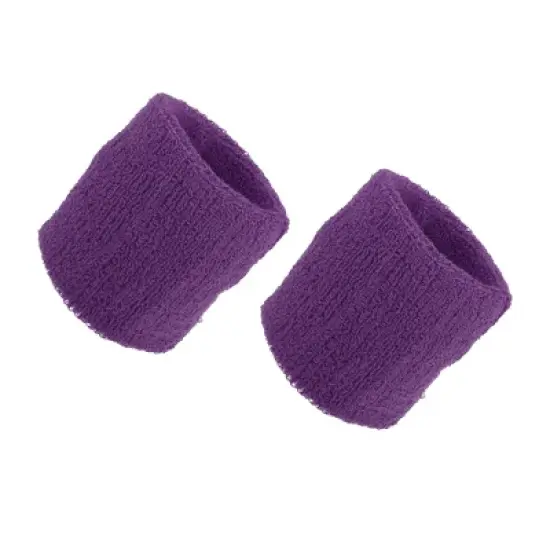 Unique Bargains Wrist Sweat bands Wristbands for Sport Absorbing Cotton Terry Cloth 3.15" 1 Pair image {13}