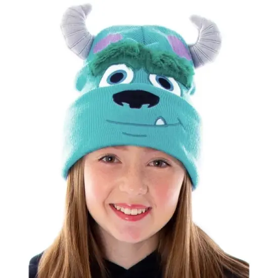 Disney Monsters Inc. Sulley Beanie Embroidered 3D Character Design Costume Hat image {2}