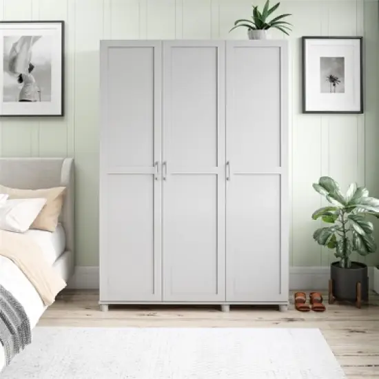 RealRooms Basin Framed 3 Door Wardrobe image {1}