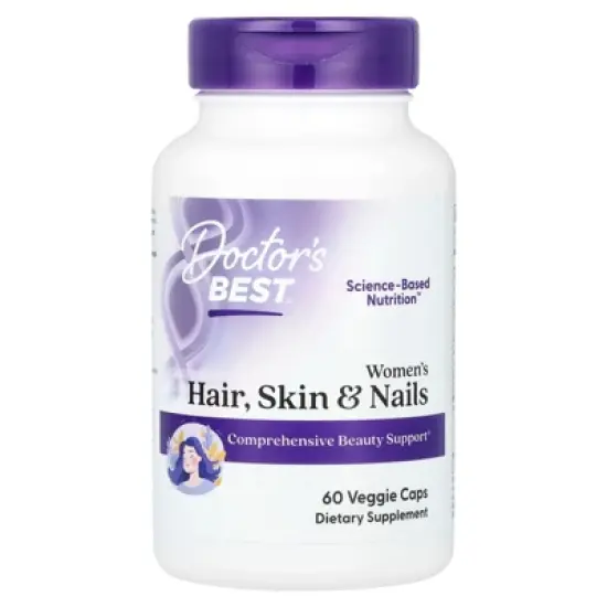Doctor's Best Women's Hair, Skin & Nails , 60 Veggies Caps image {3}