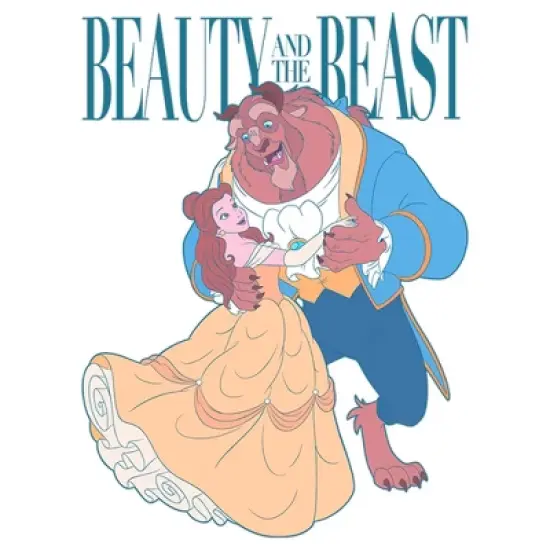 Men's Beauty and the Beast Dance Partners Logo  T-Shirt - White - 3X Big Tall image {1}