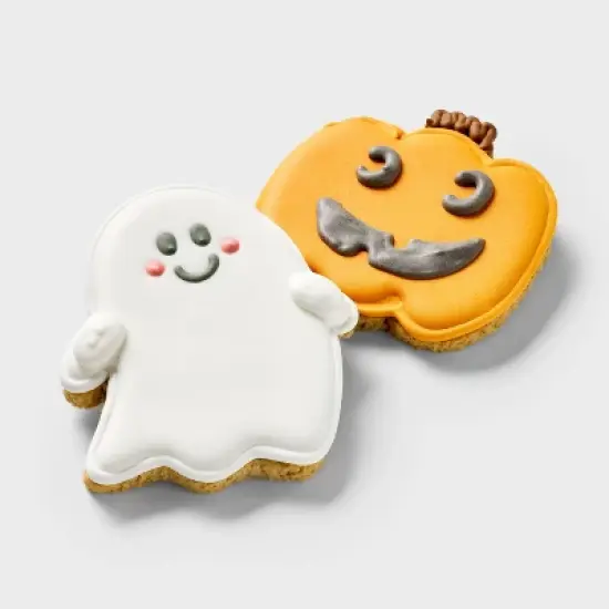 Halloween Cinnamon Flavor Hand Decorated Cookie Crunchy Dog Treat - Boots & Barkley&trade; 4.2oz/2ct image {1}