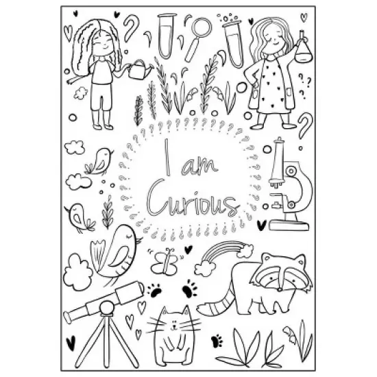 I Am Confident, Brave & Beautiful Coloring Book - Hopscotch Girls: Creative Thinking for Kids, 24 Pages, Ages 4+ image {3}