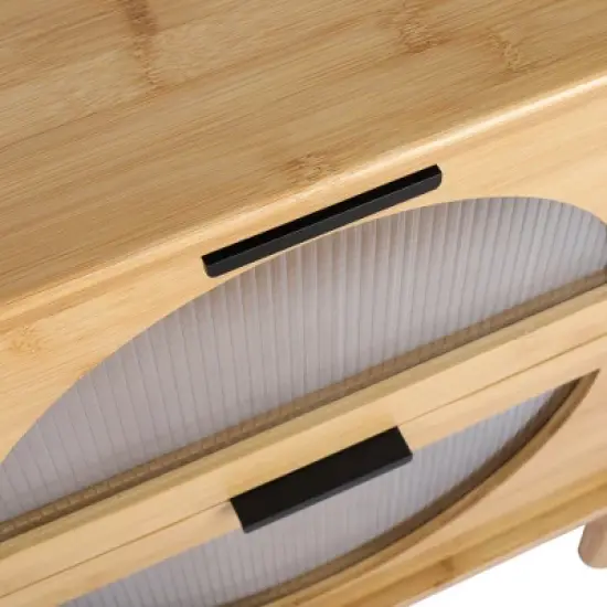 Aash  2 Drawers Environmentally Friendly Pale Yellow Finish Accent Nightstand With Storage- The Pop Maison image {8}