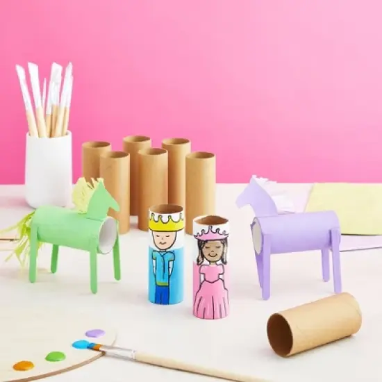 Bright Creations 48 Pack Empty Toilet Paper Rolls for Crafts, Brown Cardboard Tubes for DIY, Classrooms, Dioramas, 1.6 x 4 In image {3}