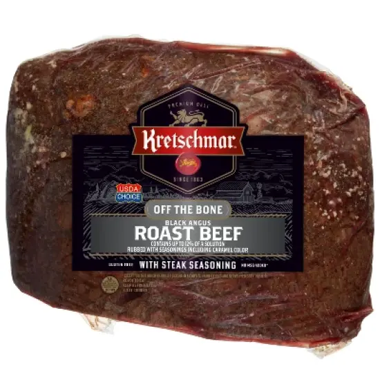 Kretschmar Off the Bone Black Angus Roast Beef - Deli Fresh Sliced - price per lb image {3}