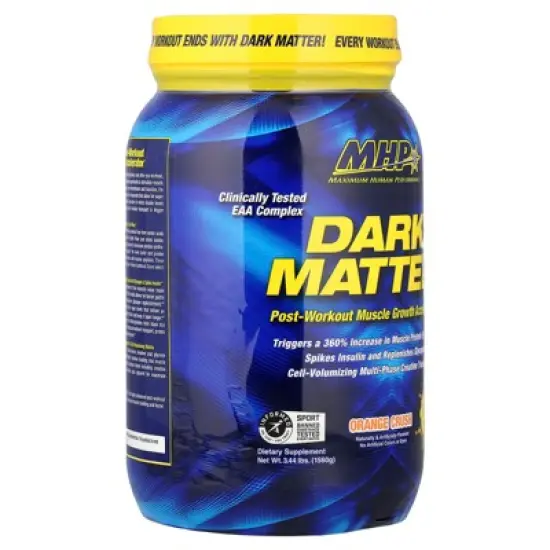 MHP DARK MATTER&reg;, Post Workout Muscle Growth Accelerator, Orange Crush, 3.44 lbs (1,560 g) image {3}
