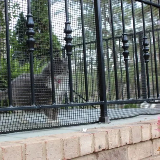 Cardinal Gates DSHD15 Heavy-Duty Outdoor Deck Netting - Plastic Balcony Netting for Pets & Kids - Natural / Clear image {2}