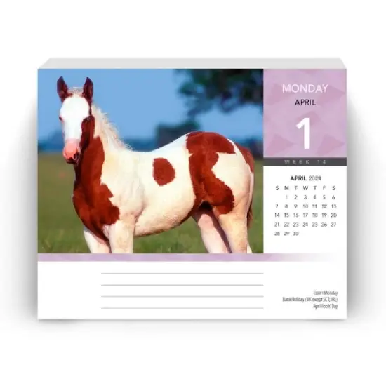 Browntrout 2024 Daily Calendar 5"x6" Horse Lovers image {3}