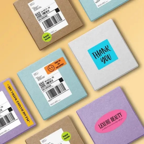 Avery Bright Yellow Paper Labels, 5.5" x 8.5" Rectangle image {6}