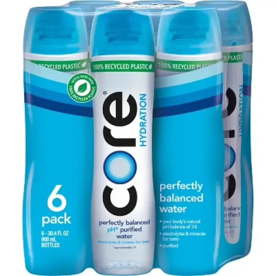 Core Hydration Purified Water - 6pk/30.4 fl oz Bottles image {8}