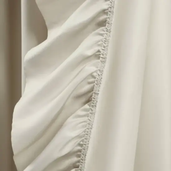 Set of 2 Reyna Light Filtering Window Curtain Panel - Lush D&eacute;cor image {4}