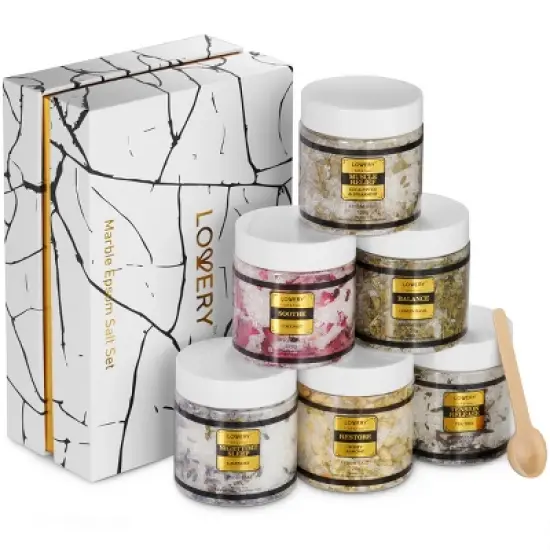 Lovery Epsom Salts Gift Set, 6 Scented Relaxing Spa Bath Soaks image {7}