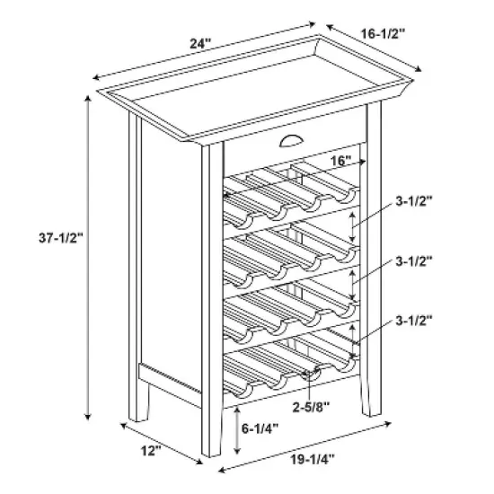 Banner Wine Cabinet - Powell Company image {12}