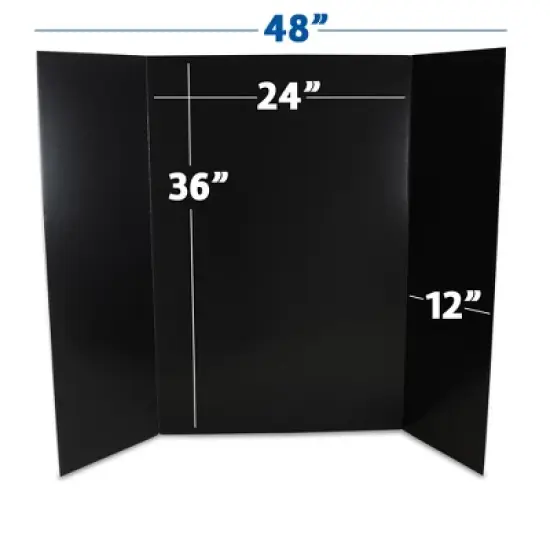 Flipside Products 36" x 48" Black Foam Project Board - Pack of 3 image {1}