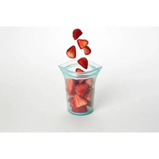 Zip Top Reusable 100% Platinum Silicone Container image {3}