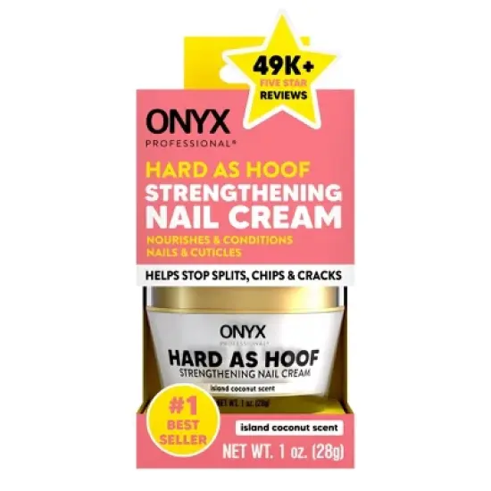 ONYX Professional Hard as Hoof Strengthening Coconut Nail Cream - 1oz image {2}
