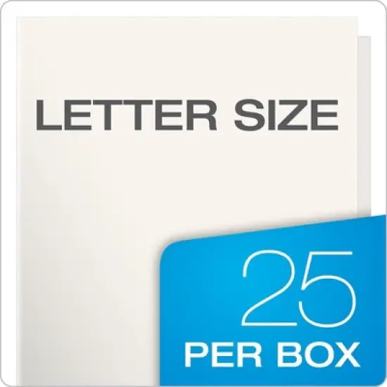 Oxford High Gloss Laminated Paperboard Folder 100-Sheet Capacity White 25/Box 51704 image {6}