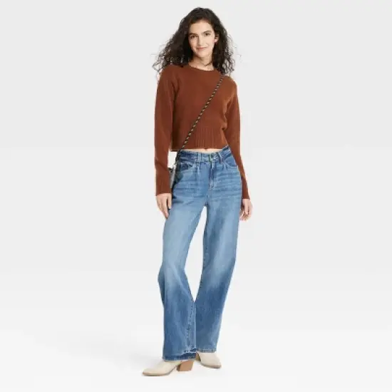 Women's Crew Neck Cashmere-Like Pullover Sweater - Universal Thread&trade; image {2}