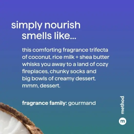 Method Simply Nourish Moisturizing Conditioner - Sulfate & Silicone Free - Travel Size - 3.4 fl oz image {2}