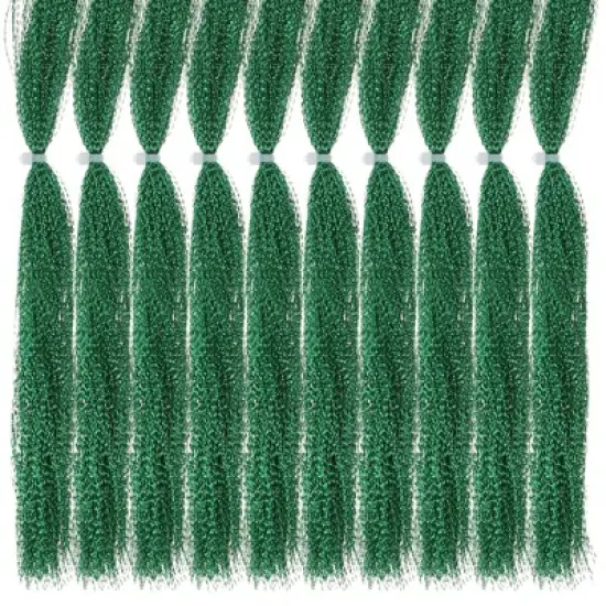 Unique Bargains Holographic Dry Flies Thread Tying Supplies Flash Fly Fishing Line 10 Pcs image {9}