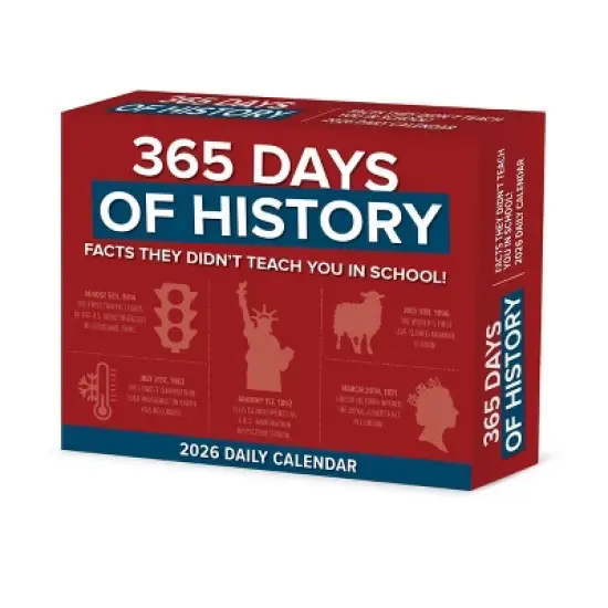 Willow Creek Press 5"x6.25" 2026 365 Days of History Box Calendar image {6}