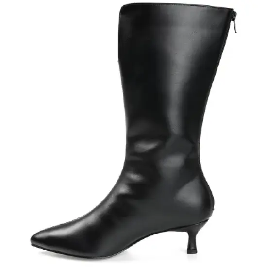 Journee Collection Womens Esperanza Tru Comfort Foam Wide Calf Pointed Toe Mid Calf Boots image {1}