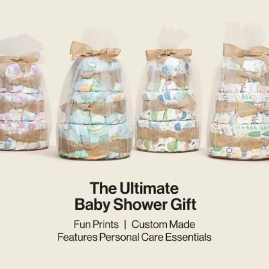 The Honest Company Clean Conscious Disposable Diaper Cake - Above It All - 39ct image {1}